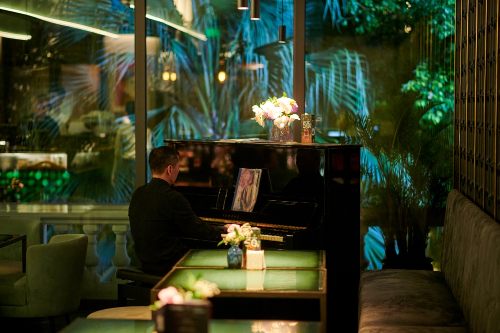 Let the piano lead the evening